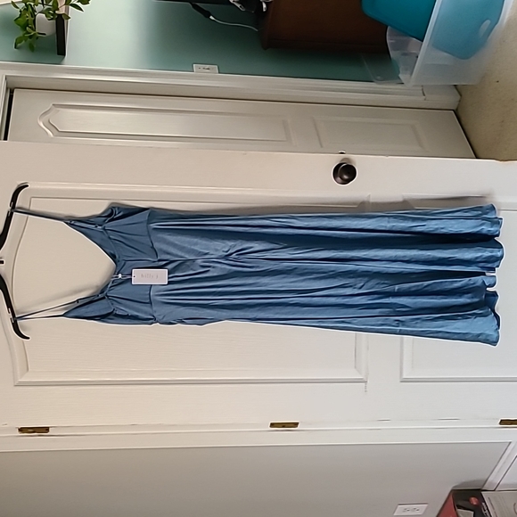 Billy J Elsa Midi Dress - Steel Blue, size 16 - Picture 4 of 7